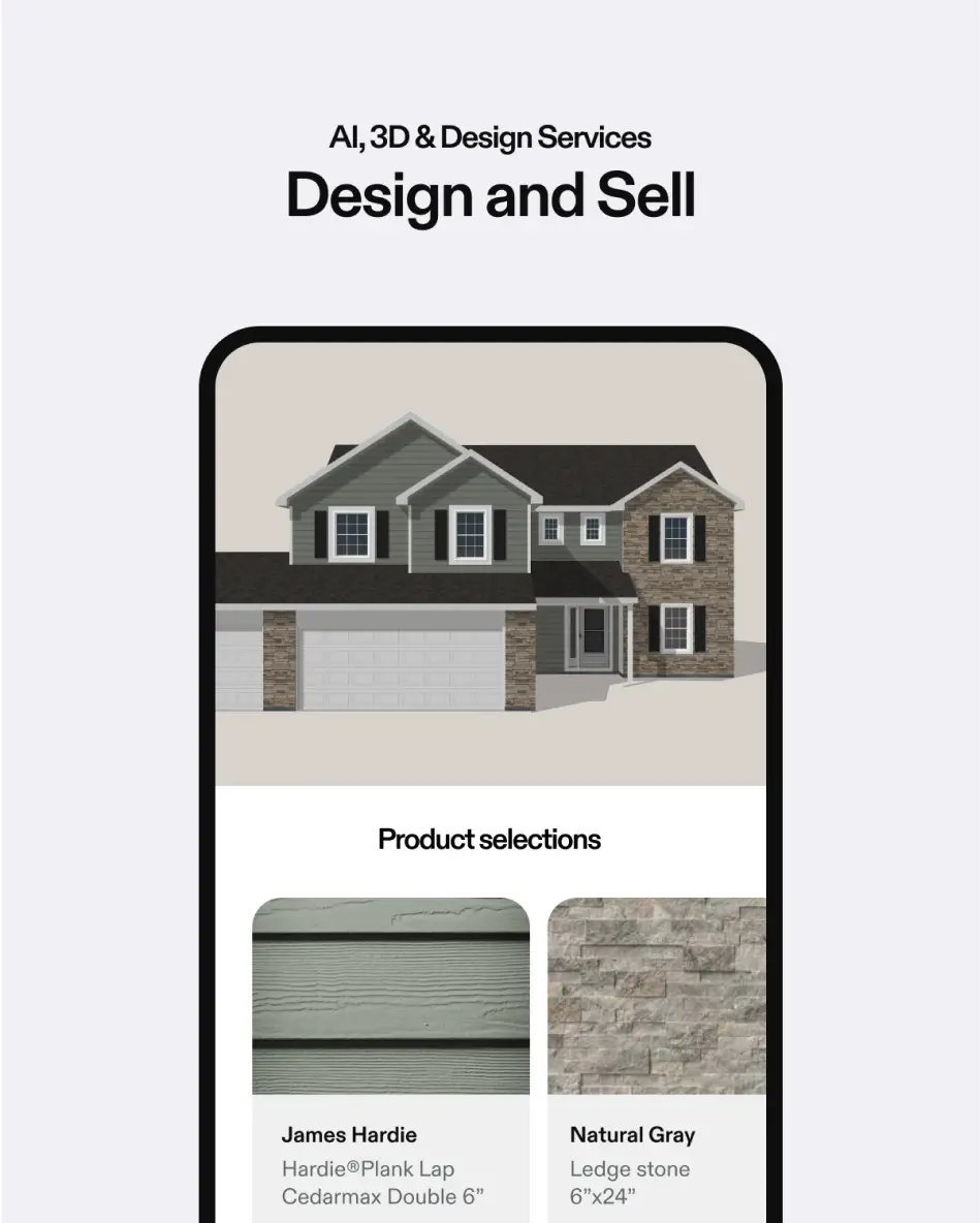 App selection example for AI, 3D & Design Services.