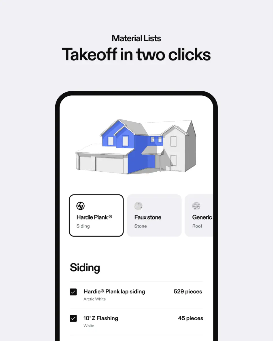 App example for Material lists.